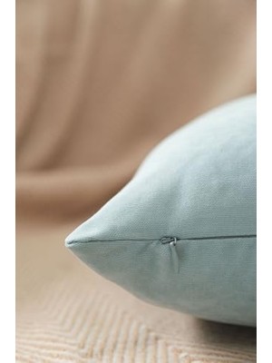 Karokstore Home Turkuaz Sade Panorama Kırlent Kılıfı Çok Farklı Renk Seçeneğiyle, 40 x 40