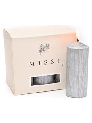 Karokstore Gümüş 6'lı Bar Mum Seti