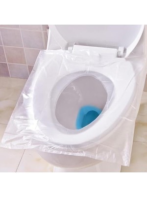 Karokstore Kullan At Hijyenik Klozet Kapağı Poşeti, 50-100 - 200 Adet Seçenekli, Antibakteriyel Seyahat Tuvalet Örtüsü, Otel, Avm, Kamp ve Dış Mekan Kullanımı, Klozet Örtüsü (200 Adet)