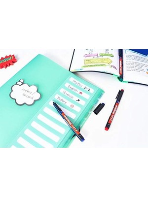 Karokstore 141 F Permanent Kalem - Asetat Kalemi Kırmızı - 10 Kalem - 0,6 mm Yuvarlak Uç