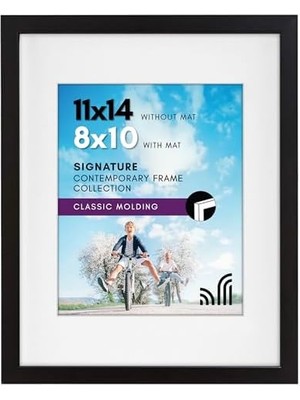 Karokstore 11 x 14 Çerçeve, Ahşap, Siyah, 11X14 Inch