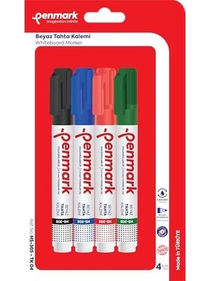 Karokstore Beyaz Tahta Kalemi 4'lü Vakumlu Blister