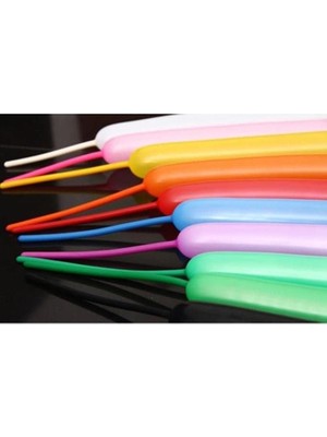 Karokstore 25 Adet Karışık Renklerde Uzun Ince Sosis Balon 25 Li