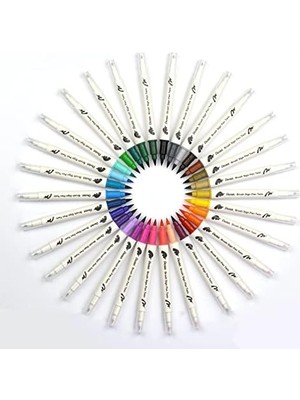 Karokstore Brush Sing Pen Çift Taraflı Fırça Uçlu Kalem Toprak