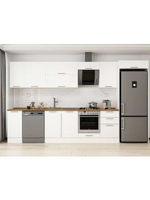 Alvinka 370X222 cm Mbr_c Mutfak Dolabı Beyaz Beyaz MB-E80S40S50-2
