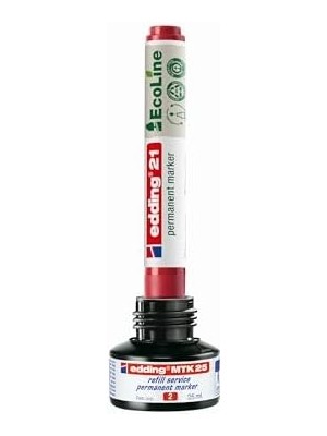 Karokstore 21 Ecoline Permanent Markör, 4'lü Set, Karışık Renkler, Yuvarlak Uç, Yeniden Doldurulabilir