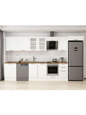 Alvinka 395X222 cm Mbr_c Mutfak Dolabı Beyaz Beyaz MB-E90S60S45-3