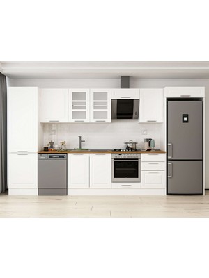 Alvinka 400X222 cm Mbr_c Mutfak Dolabı Beyaz Beyaz MBB-E90B60S50-3