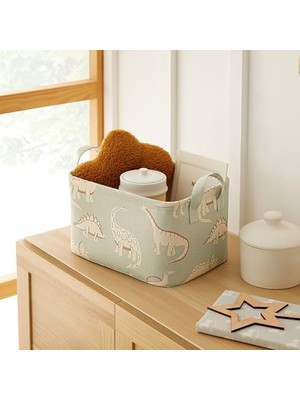 Karokstore Çocuk Odası Dinozor Sepet 30 x 21 x 18 cm