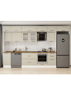 Alvinka 385X240 cm Mbr_c Mutfak Dolabı Beyaz Kumtaşı MB-E90S45S50-3