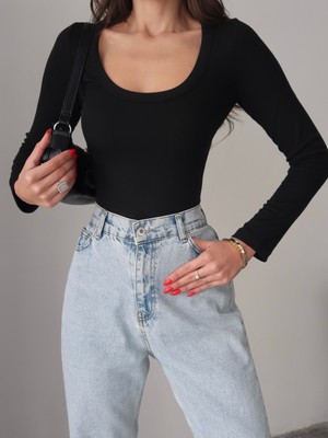 Paw Garage Kadın Siena Geniş Yaka Biyeli Body