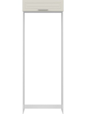 Alvinka Minar Mutfak Modül Mdf Mbr_c 100-H222CM Buz Dolabı Beyaz Kumtaşı