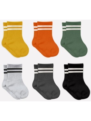 Bistyle 6'lı Çemberli Penye Çorap 10102
