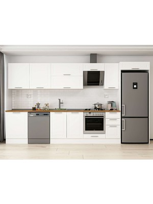 Alvinka 380X222 cm Mbr_c Mutfak Dolabı Beyaz Beyaz MB-E80S60S40-2