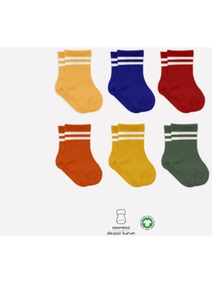 Bistyle 6'lı Çemberli Penye Çorap 10102