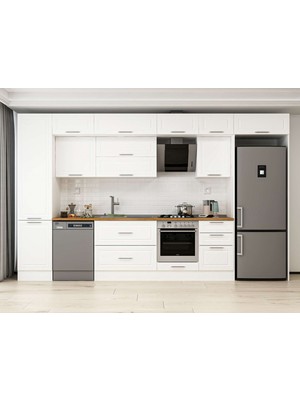 Alvinka 390X240 cm Mbr_c Mutfak Dolabı Beyaz Beyaz MBB-E90B50S50-2