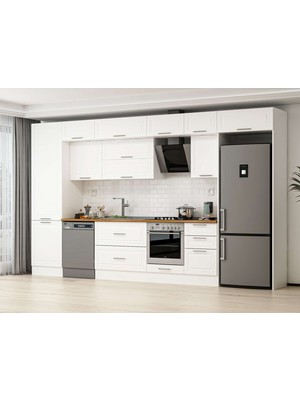 Alvinka 400X240 cm Mbr_c Mutfak Dolabı Beyaz Beyaz MBB-E90B60S50-2