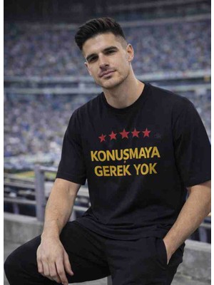 Dk Dokumacı Konuşmaya Gerek Yok Baskılı Pamuklu Tshirt