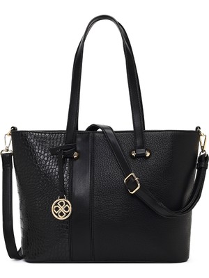 Derimod Kadın Siyah Uzun Askılı Omuz Çantası 25WBD286414