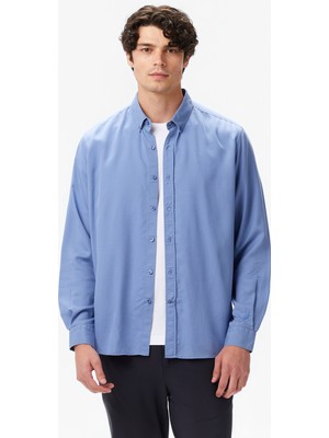 Nautica Erkek Mavi Classic Fit Gömlek