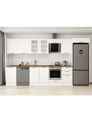 Alvinka 380X222 cm Mbr_c Mutfak Dolabı Beyaz Beyaz MB-E80S50S50-3