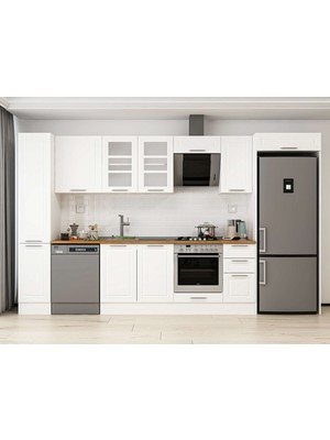 Alvinka 360X222 cm Mbr_c Mutfak Dolabı Beyaz Beyaz MBB-E80B40S40-3