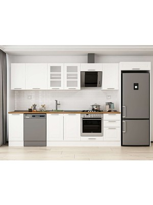 Alvinka 375X222 cm Mbr_c Mutfak Dolabı Beyaz Beyaz MB-E90S40S45-3