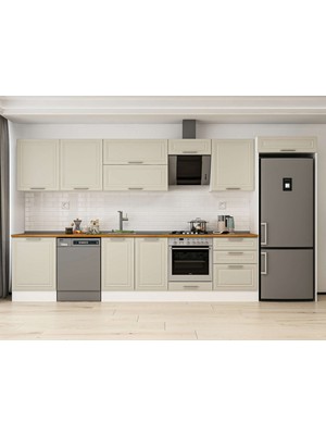 Alvinka 400X222 cm Mbr_c Mutfak Dolabı Beyaz Kumtaşı MB-E80S60S60-2
