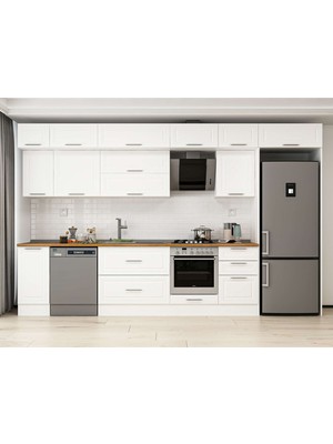 Alvinka 370X240 cm Mbr_c Mutfak Dolabı Beyaz Beyaz MB-E80S40S50-2