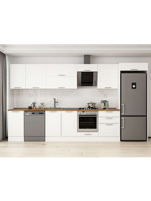 Alvinka 395X222 cm Mbr_c Mutfak Dolabı Beyaz Beyaz MB-E90S45S60-2
