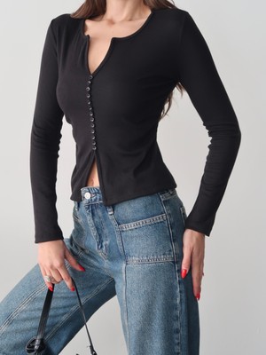 Paw Garage Kadın Siena Çıt Çıt Yaka Uzun Body