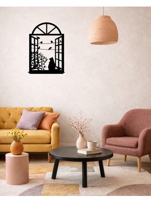 Zmt Design Lazer Kesim Kedili Duvar Tablosu