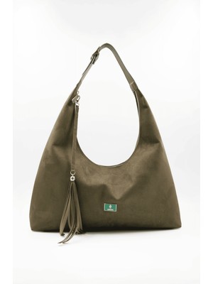 Aron Atelier Sadie Süet ve Püskül Detaylı Kadın Omuz Çantası