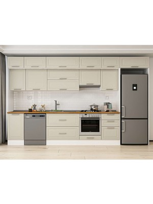Alvinka 375X240 cm Mbr_c Mutfak Dolabı Beyaz Kumtaşı MB-E80S45S50-1