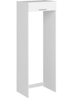Alvinka Minar Mutfak Modül Duz 100-H222CM Buz Dolabı Beyaz Beyaz