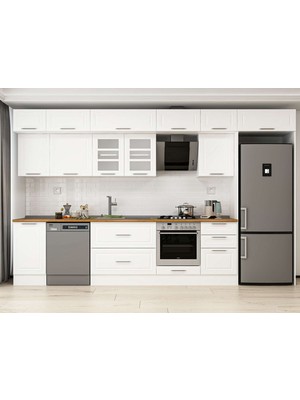 Alvinka 375X240 cm Mbr_c Mutfak Dolabı Beyaz Beyaz MB-E80S45S50-3