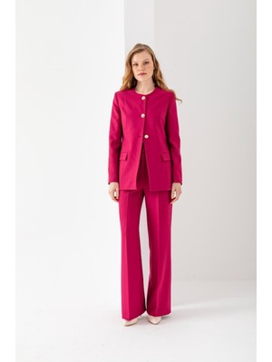 Vuntal Kadın Spor Şık Blazer Takım Elbise