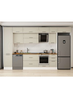 Alvinka 375X240 cm Mbr_c Mutfak Dolabı Beyaz Kumtaşı MBB-E80B50S45-2