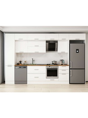 Alvinka 385X240 cm Mbr_c Mutfak Dolabı Beyaz Beyaz MBB-E90B45S50-2