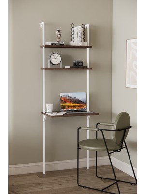 Solto Home OC8-42 Kitaplıklı Çalışma Masası | Modern, Çok Amaçlı Ofis & Bilgisayar Masası