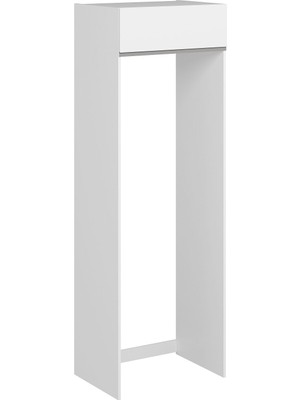 Alvinka Minar Mutfak Modül Duz_j 90-H240CM Buz Dolabı Beyaz Beyaz