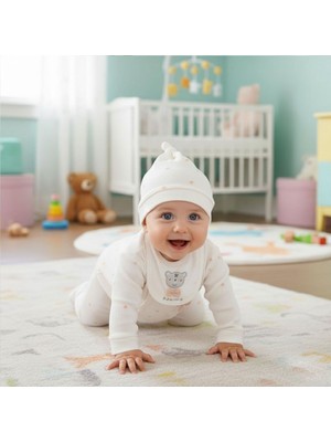 Sebi Bebe Puantiyeli Ayılı 5'li Hastane Çıkış Seti 2036