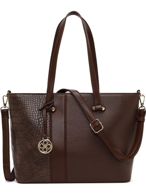 Derimod Kadın Kahverengi Uzun Askılı Omuz Çantası 25WBD286414