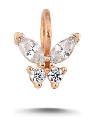 Cherry By Özkonak Taşlı Kelebek Charm