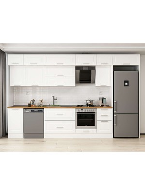 Alvinka 380X240 cm Mbr_c Mutfak Dolabı Beyaz Beyaz MB-E90S45S45-2