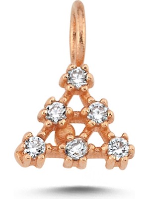 Cherry By Özkonak Üçgen Taşlı Küme Charm