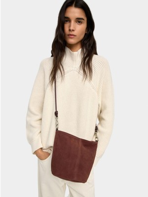 Parfois Çapraz Askılı Deri Bucket Çanta