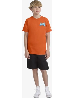 Converse Trail Mix Flower Çocuk Turuncu T-Shirt