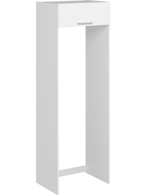 Alvinka Minar Mutfak Modül Mdf Duz 100-H240CM Buz Dolabı Beyaz Beyaz