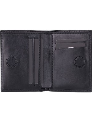 Gp Iguana Nigra Hakiki Deri, El Yapımı Cüzdan, Rustik Siyah